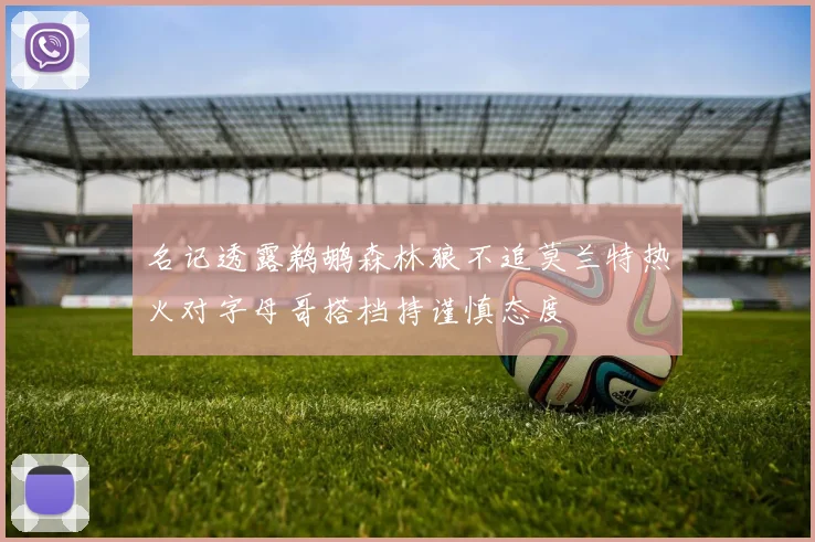 名记透露鹈鹕森林狼不追莫兰特热火对字母哥搭档持谨慎态度